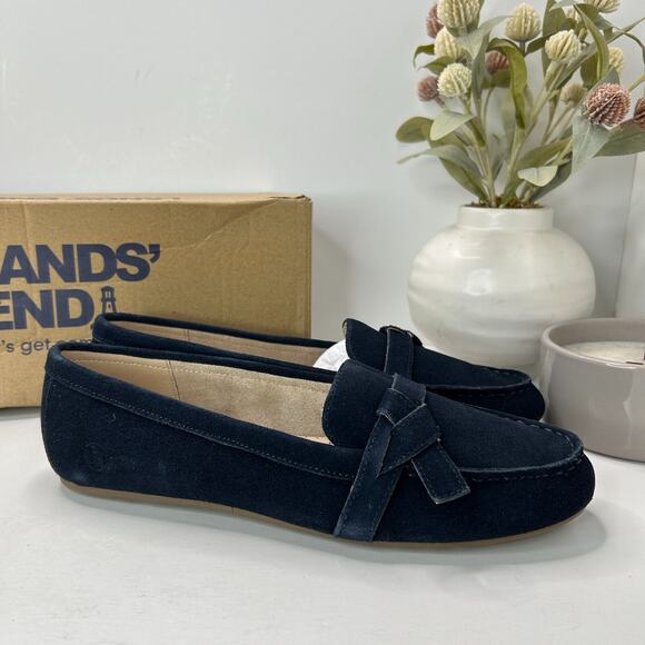 Lands' End Everyday Comfort Slip On Penny Loafer Radiant Navy Women’s US 9 - Picture 4 of 10